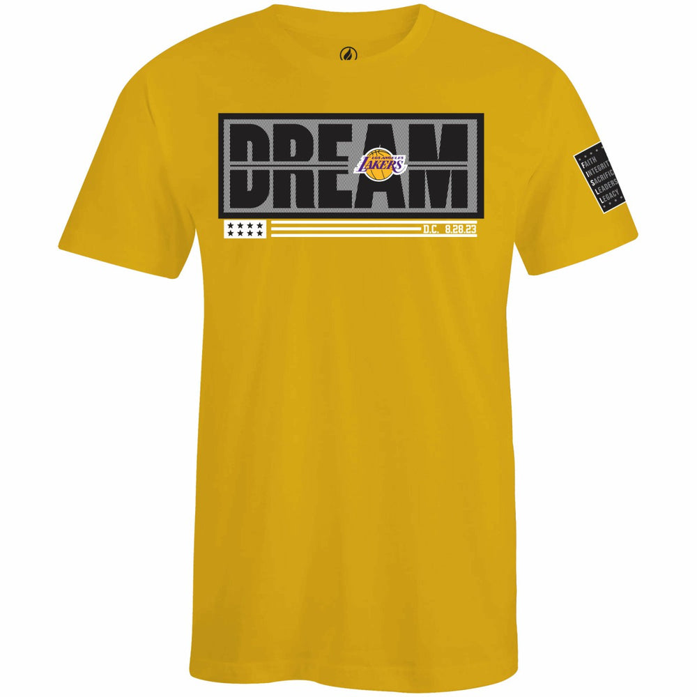 Los Angeles Lakers FISLL x Black History Collection Unisex T-Shirt - Gold discount | NBA