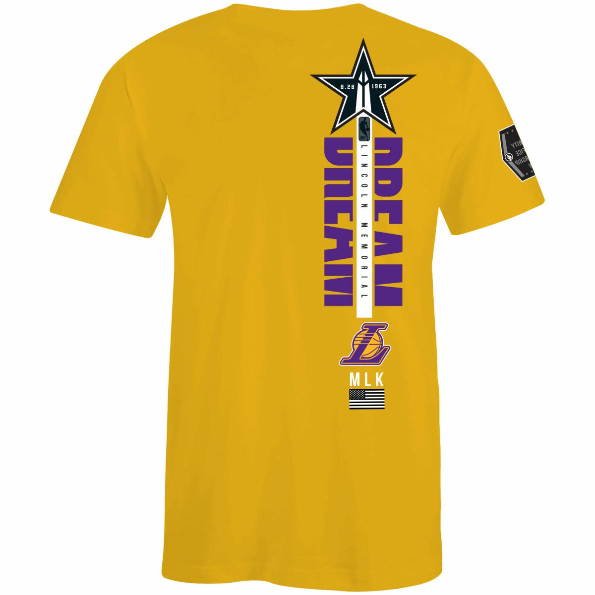 Los Angeles Lakers FISLL x Black History Collection Unisex T-Shirt - Gold discount | NBA