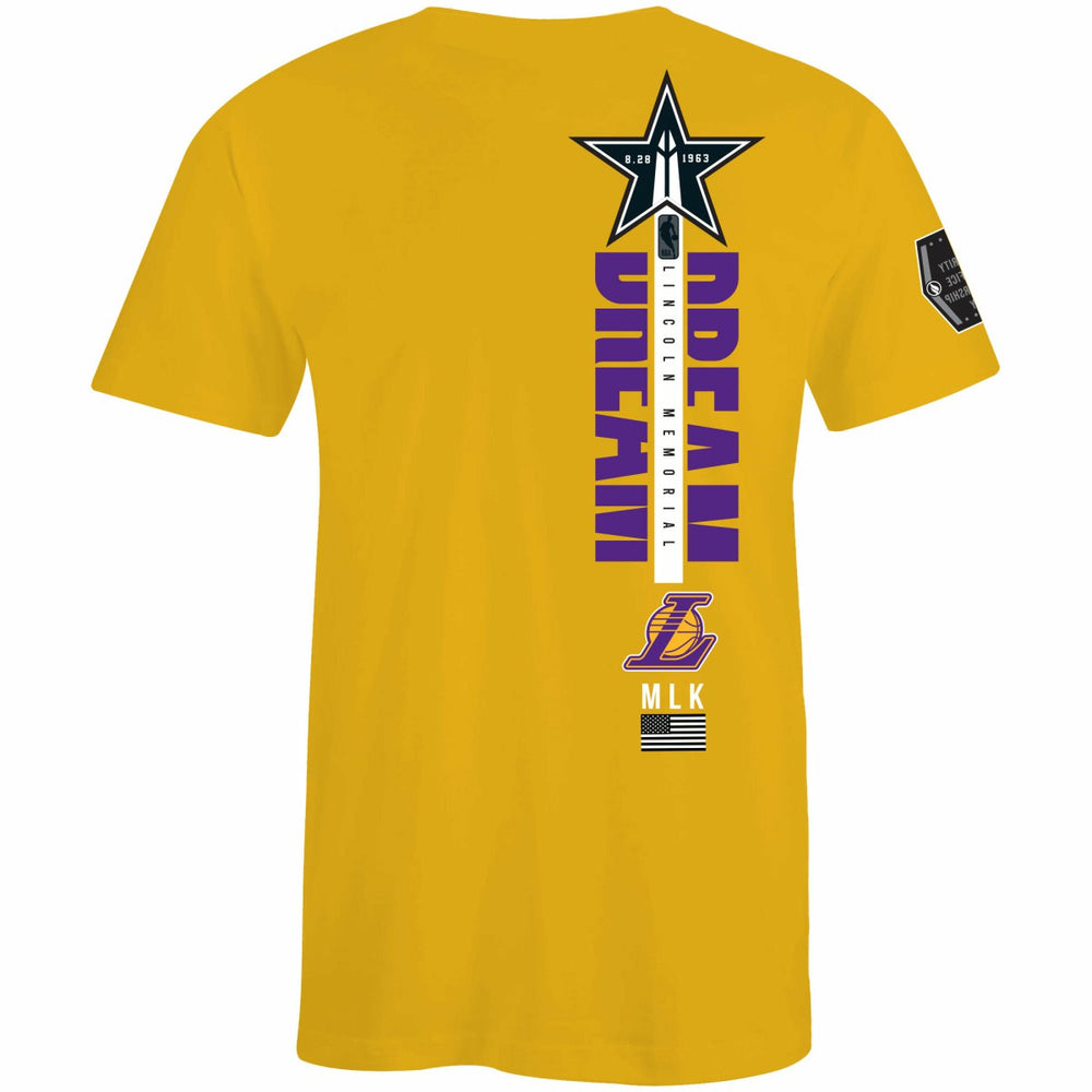 Los Angeles Lakers FISLL x Black History Collection Unisex T-Shirt - Gold discount | NBA