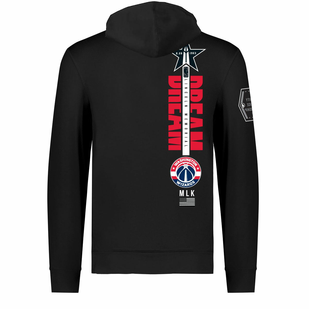 Washington Wizards FISLL x Black History Collection Unisex Pullover Hoodie - Black for sale | NBA