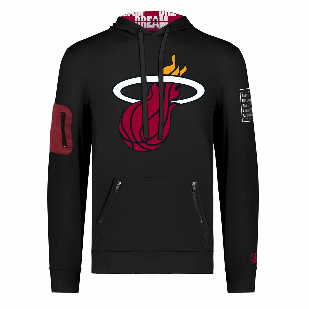 Miami Heat FISLL x Black History Collection Unisex Pullover Hoodie - Black sale | NBA