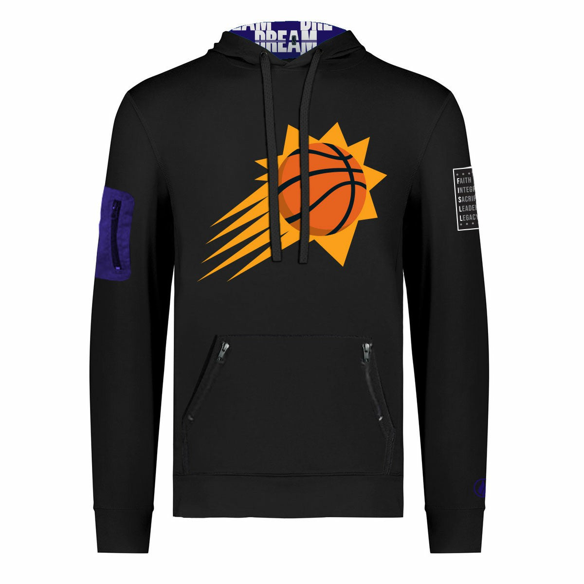 Phoenix Suns FISLL x Black History Collection Unisex Pullover Hoodie - Black cheap | NBA