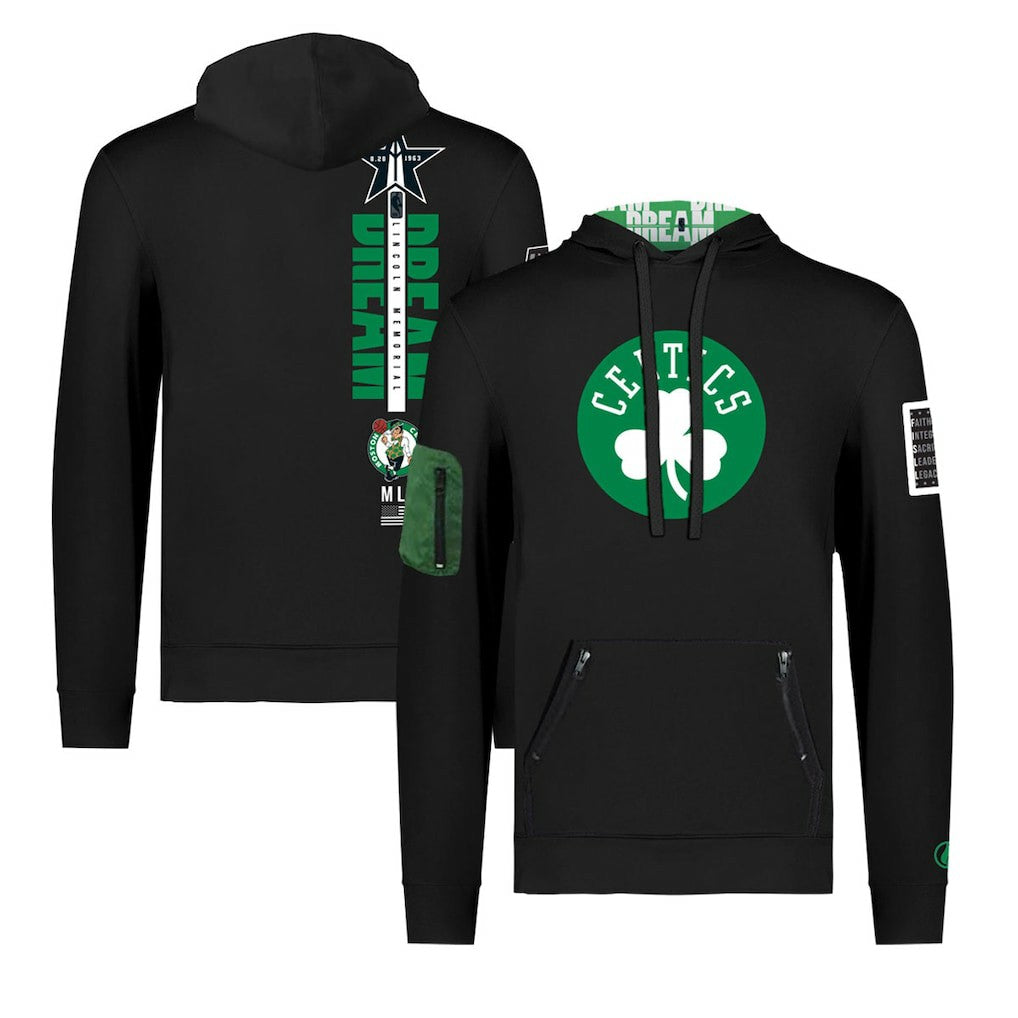 Boston Celtics FISLL x Black History Collection Unisex Pullover Hoodie - Black for sale | NBA