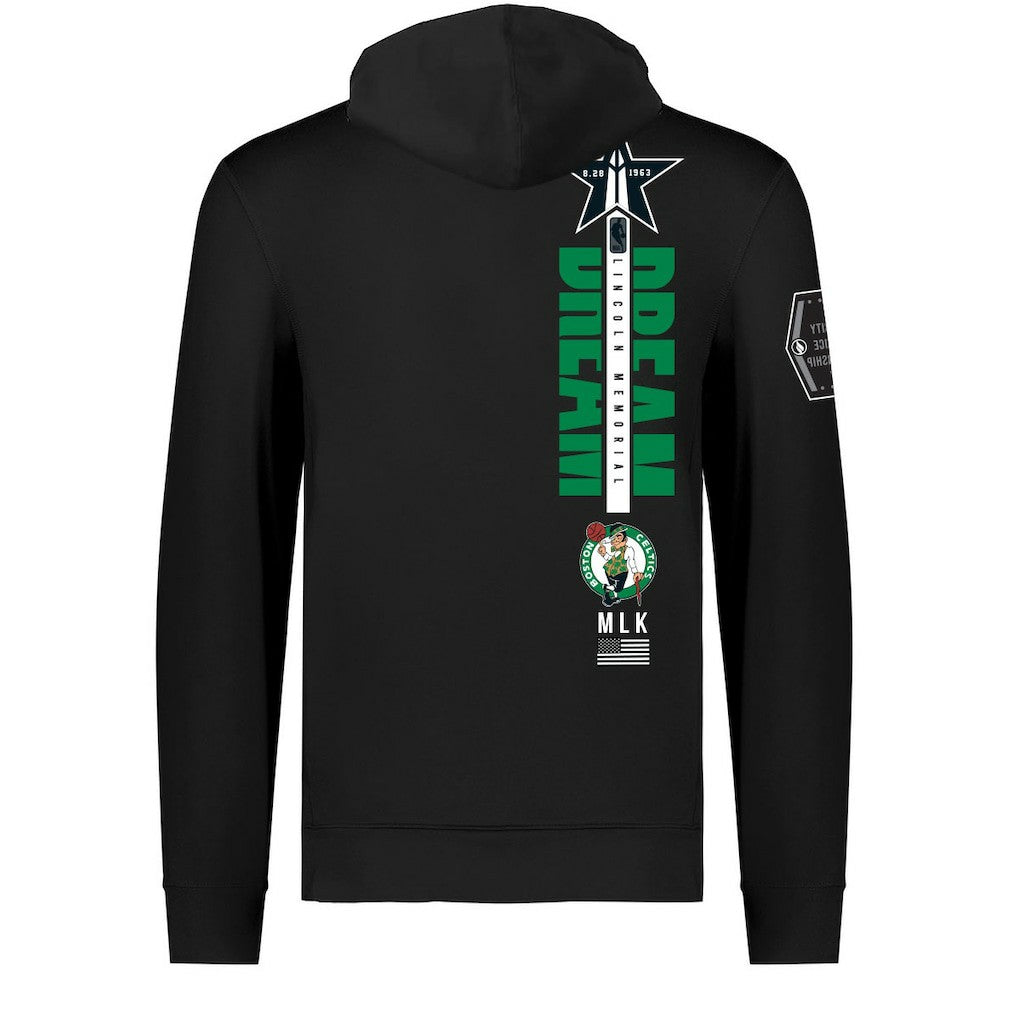 Boston Celtics FISLL x Black History Collection Unisex Pullover Hoodie - Black for sale | NBA