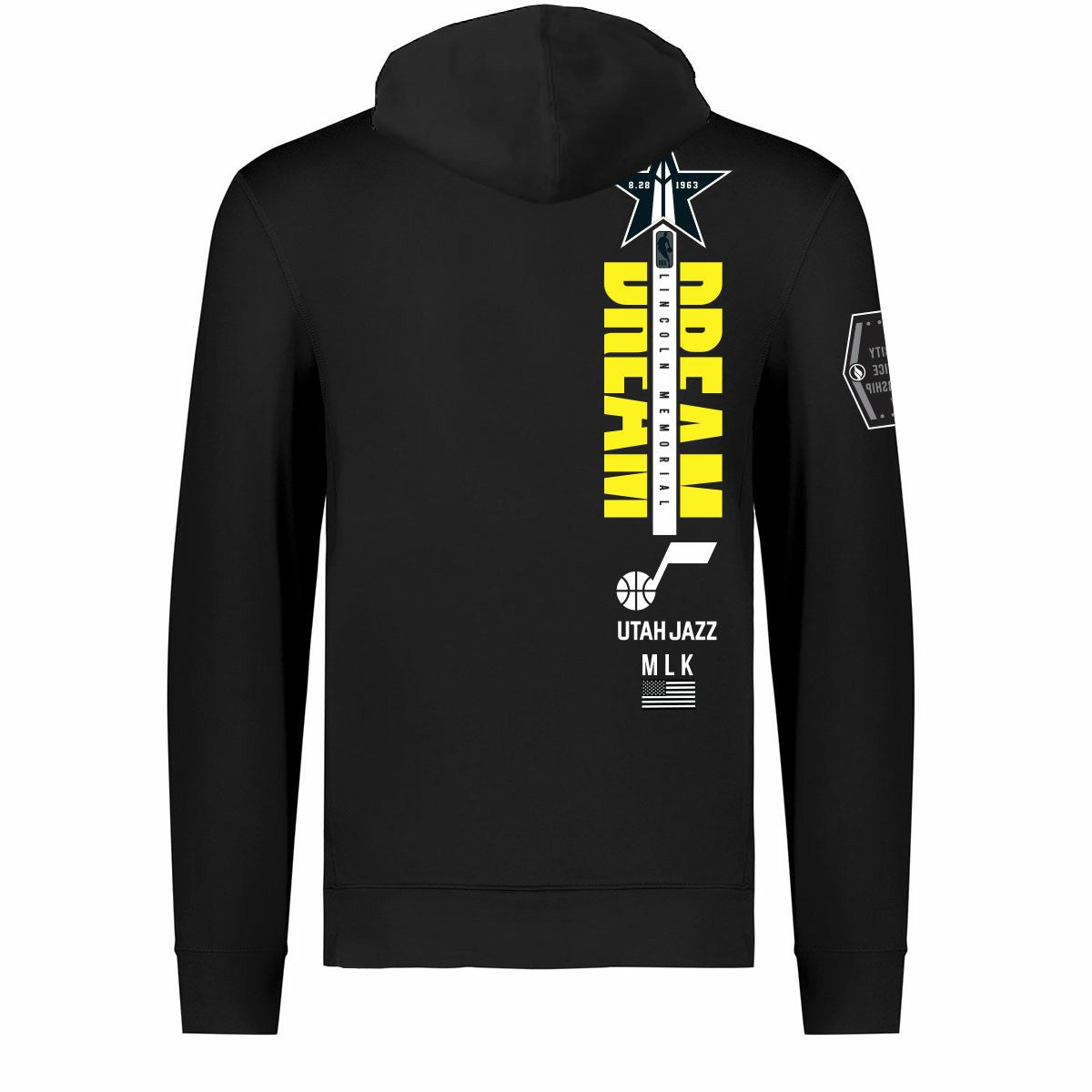 Utah Jazz FISLL x Black History Collection Unisex Pullover Hoodie - Black for sale | NBA