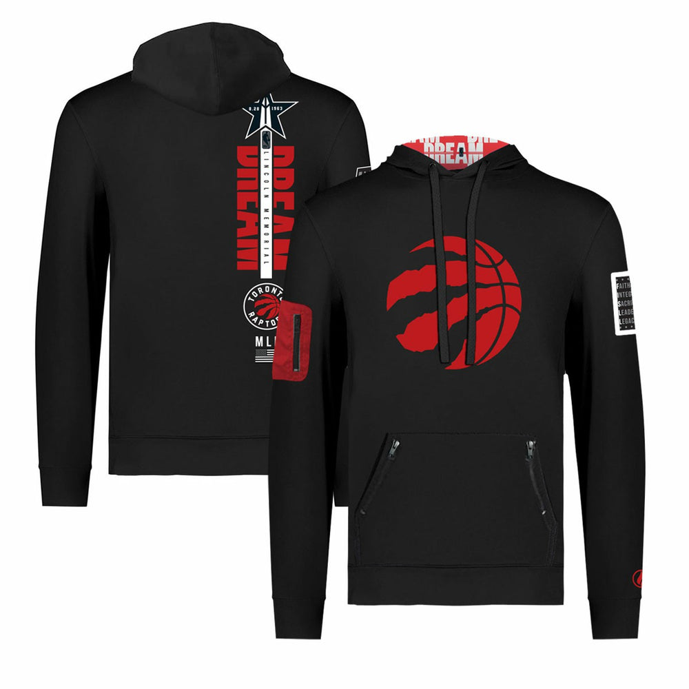 Toronto Raptors FISLL x Black History Collection Unisex Pullover Hoodie - Black online | NBA