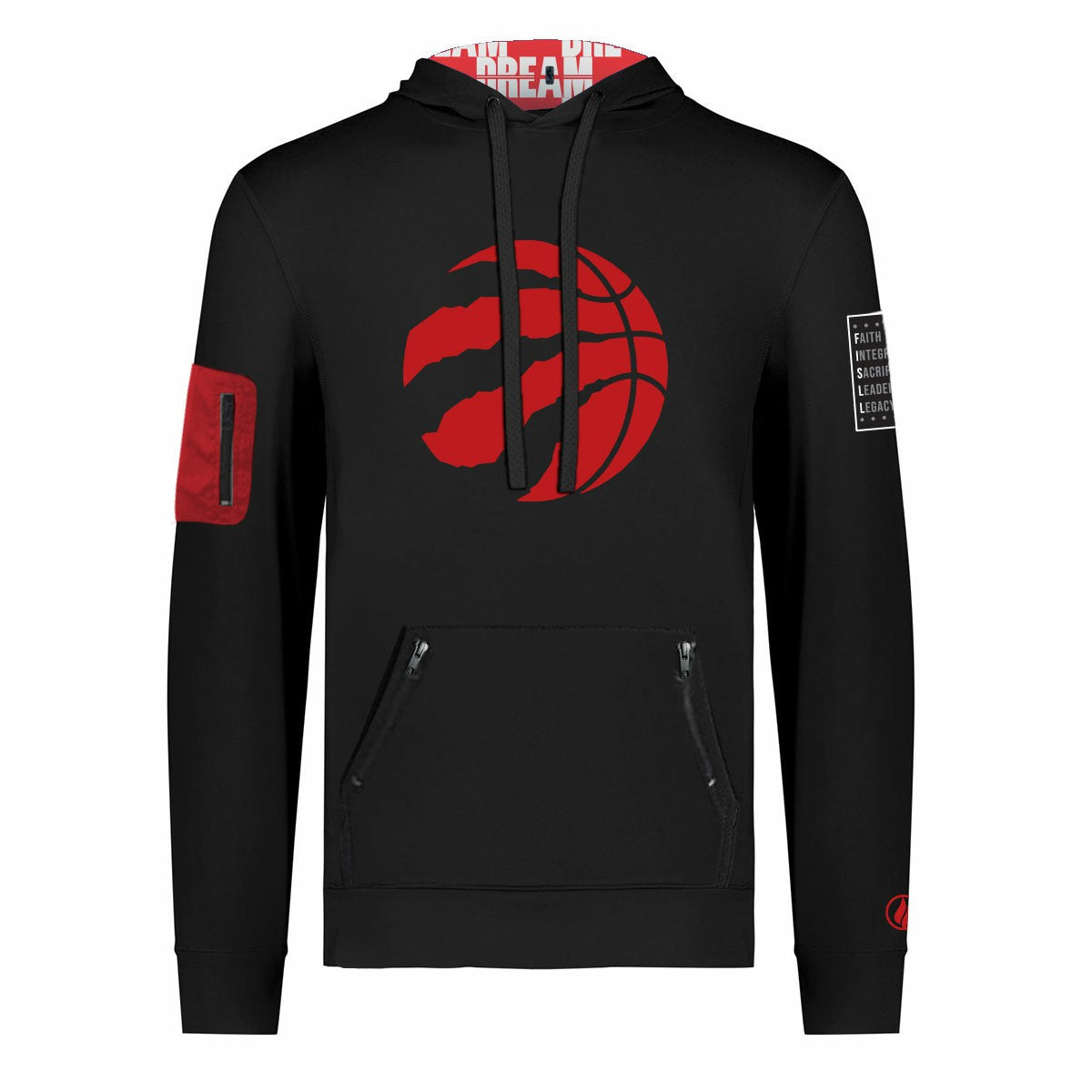 Toronto Raptors FISLL x Black History Collection Unisex Pullover Hoodie - Black online | NBA