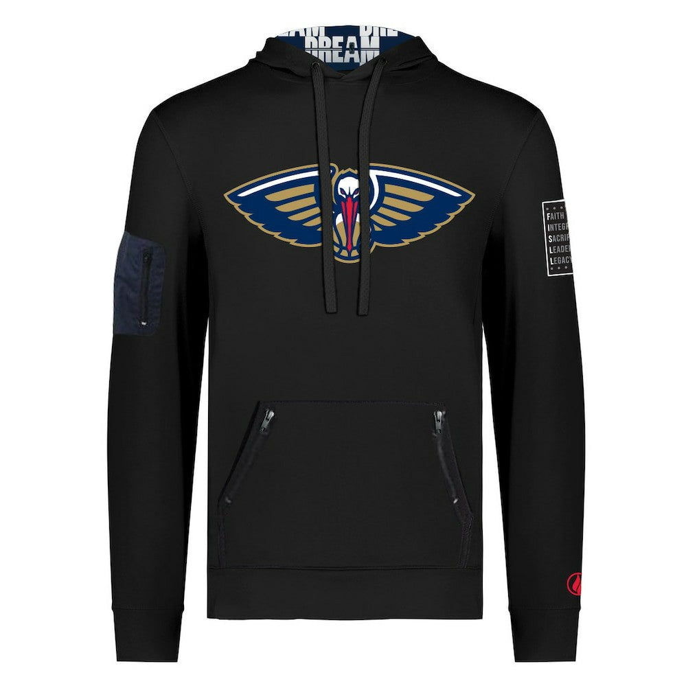 New Orleans Pelicans FISLL x Black History Collection Unisex Pullover Hoodie - Black for sale | NBA