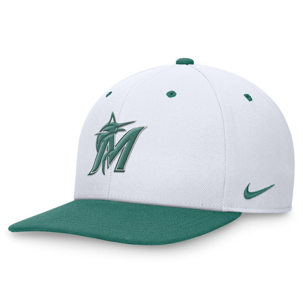Miami Marlins Nike Bicoastal Two-Tone Pro Performance Snapback Hat - MLB Hats