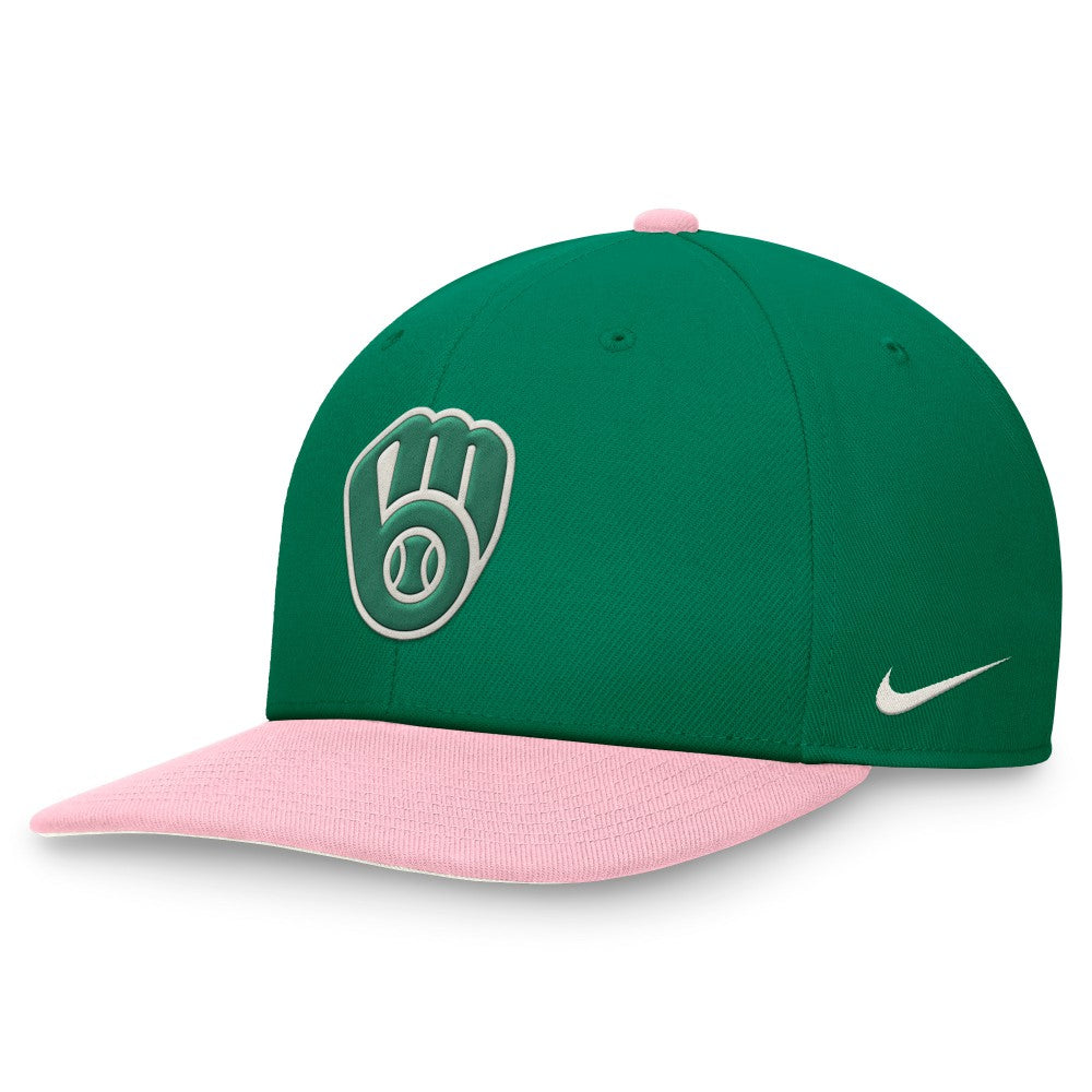 Milwaukee Brewers Nike Malachite Pro Performance Snapback Hat - MLB Hats