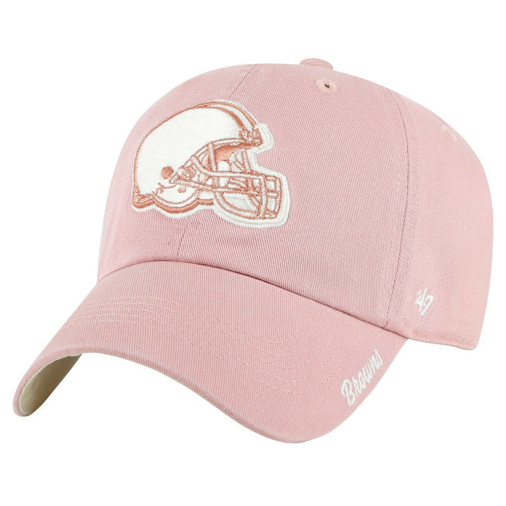 Cleveland Browns '47 Women's Ballpark Cheer Dusty Rose Clean Up Adjustable Hat | NFL Sale