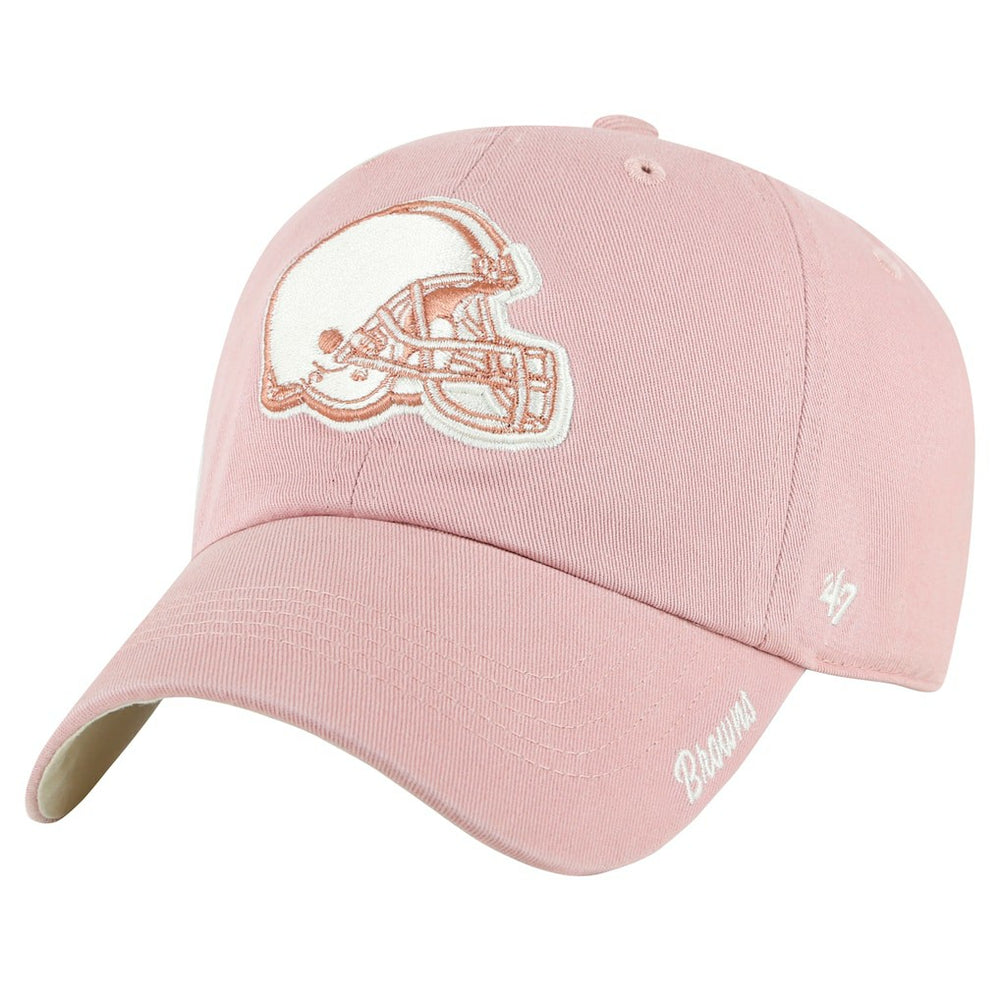 Cleveland Browns '47 Women's Ballpark Cheer Dusty Rose Clean Up Adjustable Hat | NFL Sale