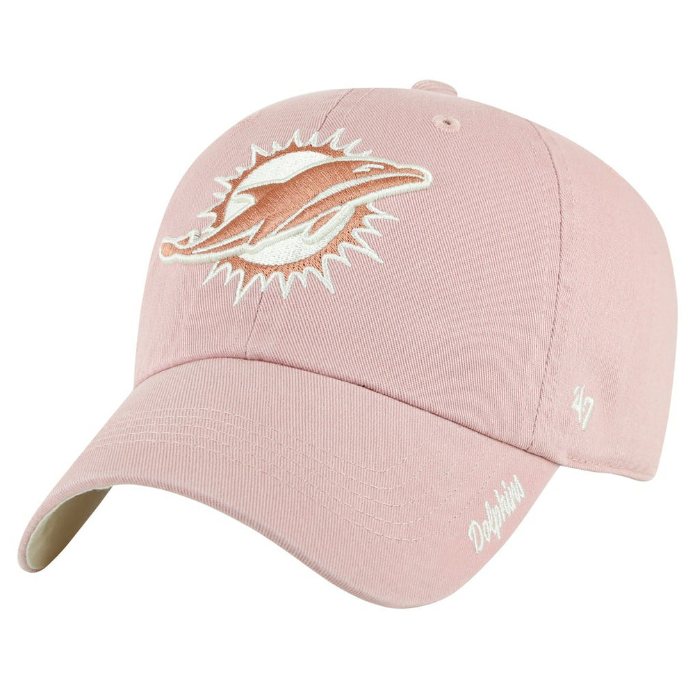 Miami Dolphins '47 Women's Ballpark Cheer Dusty Rose Clean Up Adjustable Hat | NFL On sale