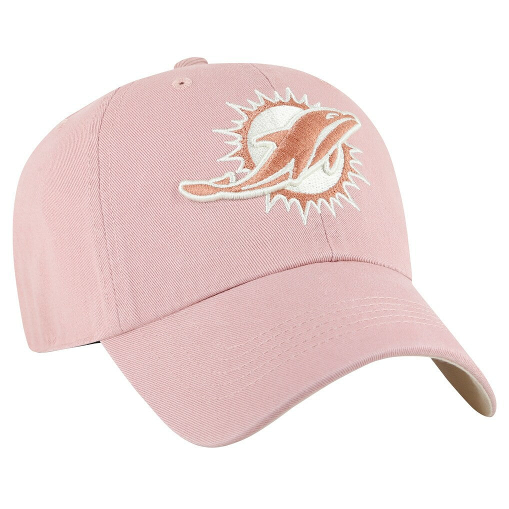Miami Dolphins '47 Women's Ballpark Cheer Dusty Rose Clean Up Adjustable Hat | NFL On sale