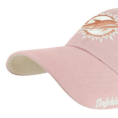Miami Dolphins '47 Women's Ballpark Cheer Dusty Rose Clean Up Adjustable Hat | NFL On sale