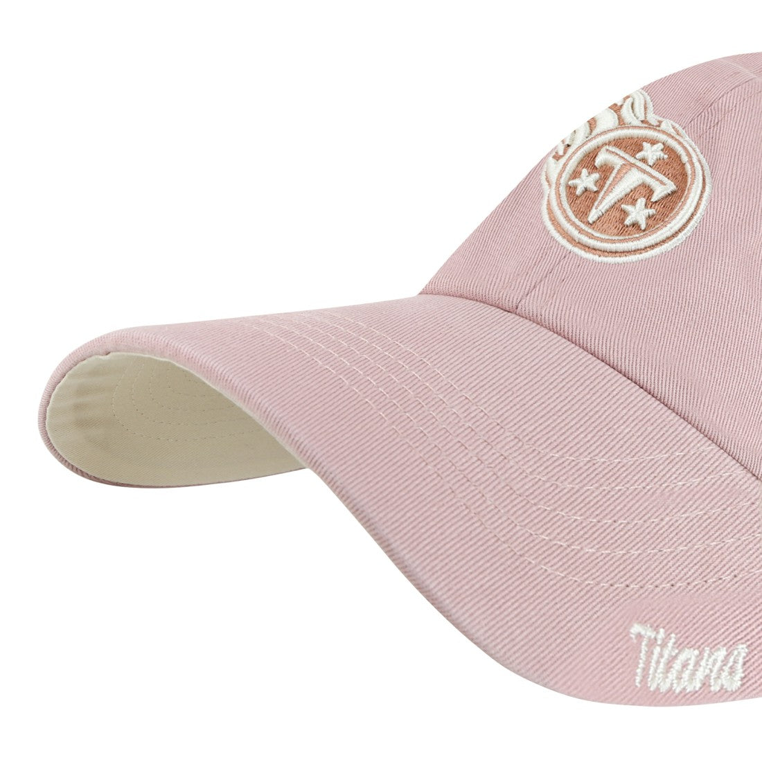 Tennessee Titans '47 Women's Ballpark Cheer Dusty Rose Clean Up Adjustable Hat | NFL Near me