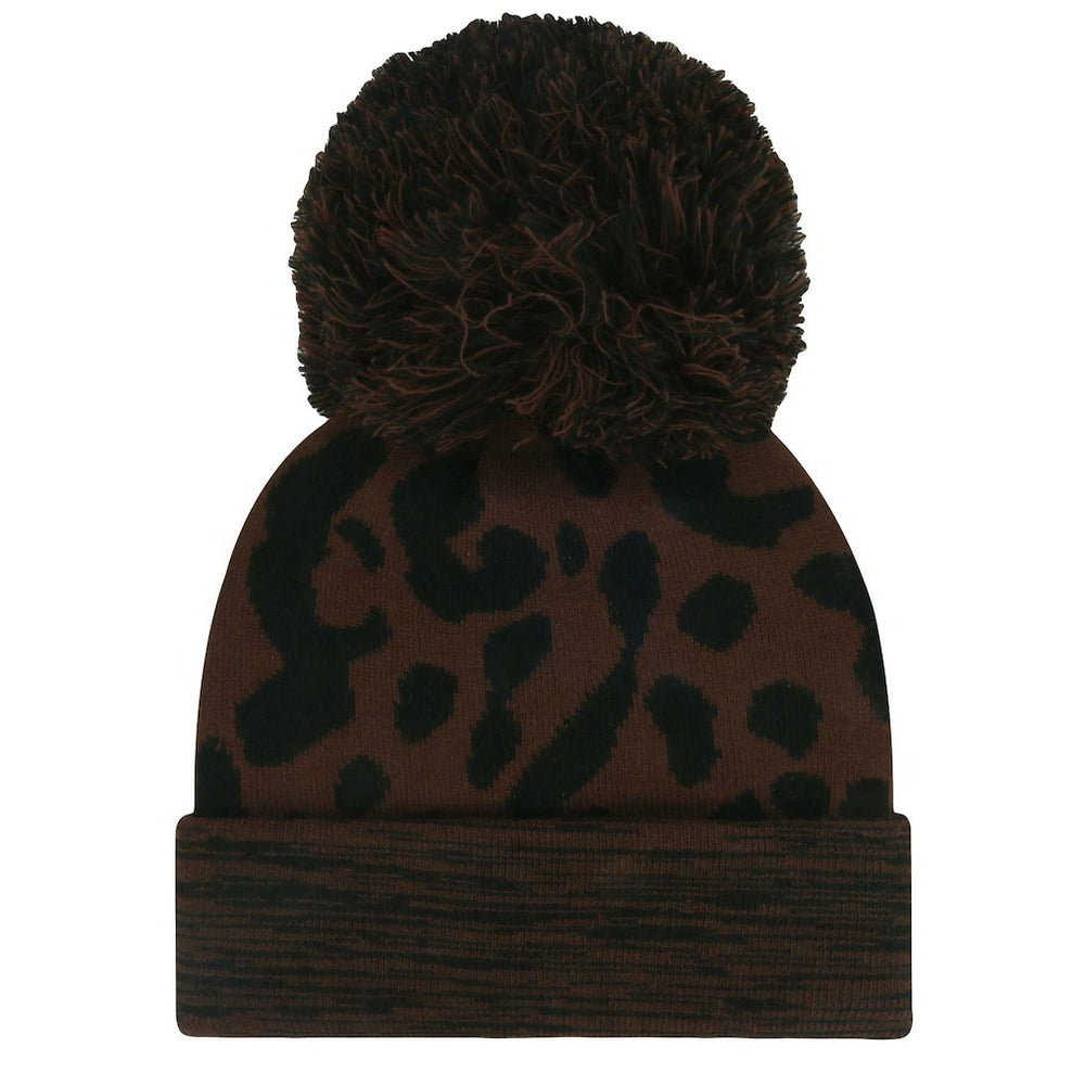 New York Giants '47 Women's Cacao Cuffed Knit Hat with Pom | NFL Near me