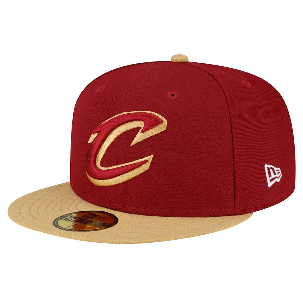 Wine/Gold Cleveland Cavaliers 2-Tone 59FIFTY Fitted Hat sale | NBA