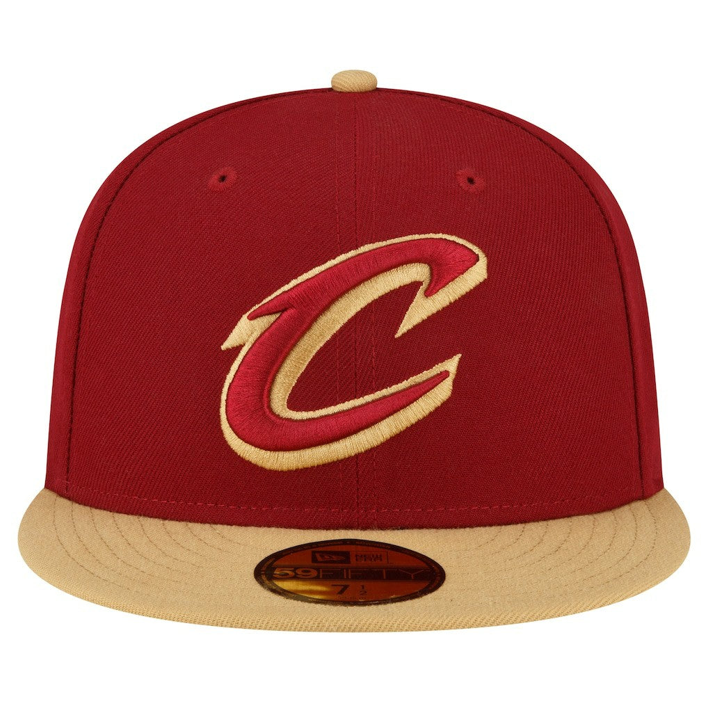 Wine/Gold Cleveland Cavaliers 2-Tone 59FIFTY Fitted Hat sale | NBA