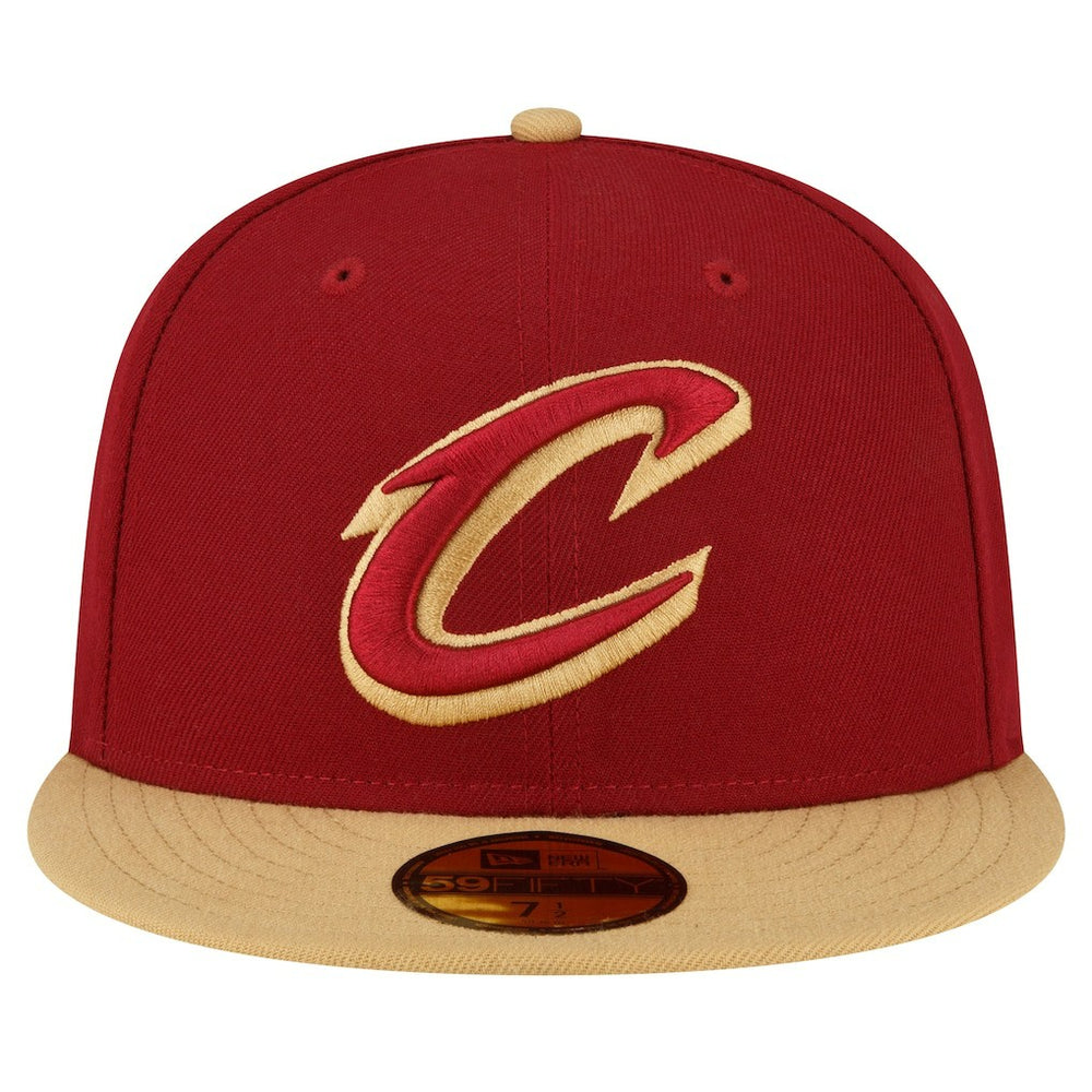 Wine/Gold Cleveland Cavaliers 2-Tone 59FIFTY Fitted Hat sale | NBA