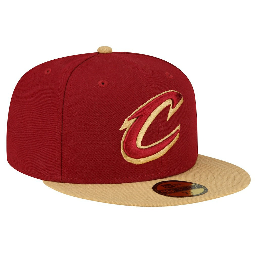 Wine/Gold Cleveland Cavaliers 2-Tone 59FIFTY Fitted Hat sale | NBA
