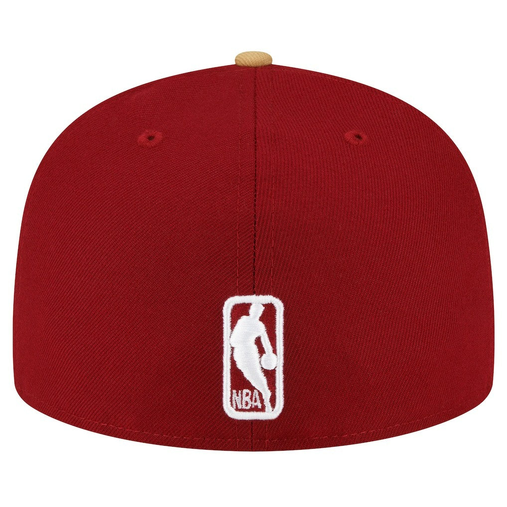 Wine/Gold Cleveland Cavaliers 2-Tone 59FIFTY Fitted Hat sale | NBA