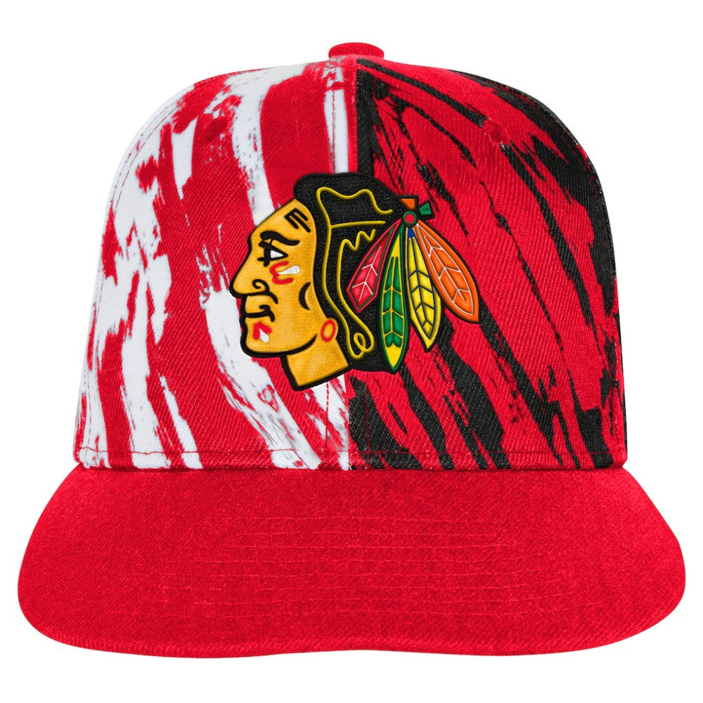 Chicago Blackhawks Youth Propel Flat Brim Snapback Hat -  NHL Hats