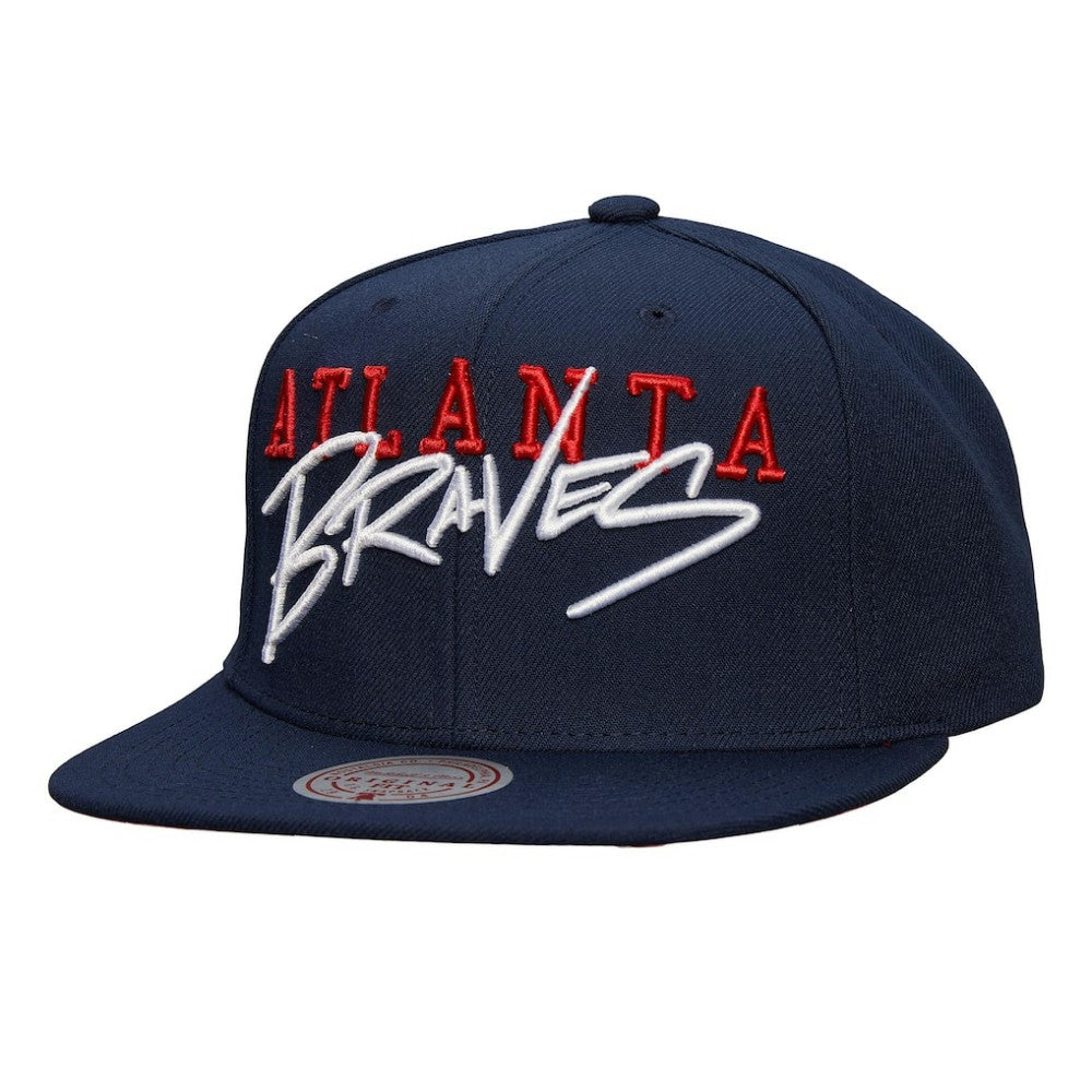 Atlanta Braves Mitchell & Ness Team Tagged Snapback Hat - MLB Hats
