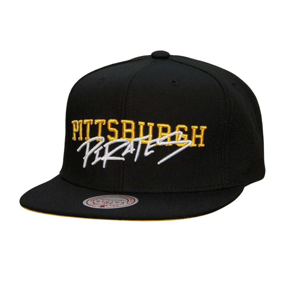 Pittsburgh Pirates Mitchell & Ness Team Tagged Snapback Hat - MLB Hats