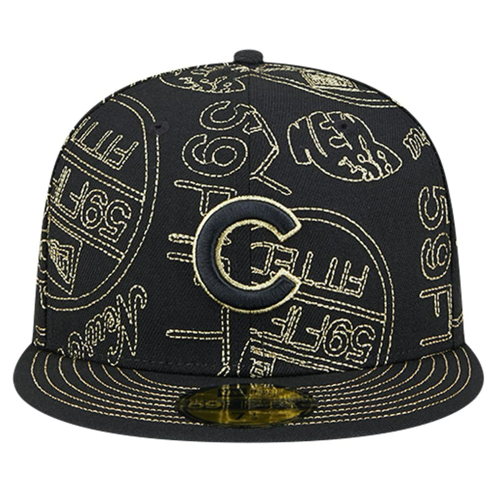 Chicago Cubs New Era 59FIFTY Day Allover Fitted Hat - MLB Hats