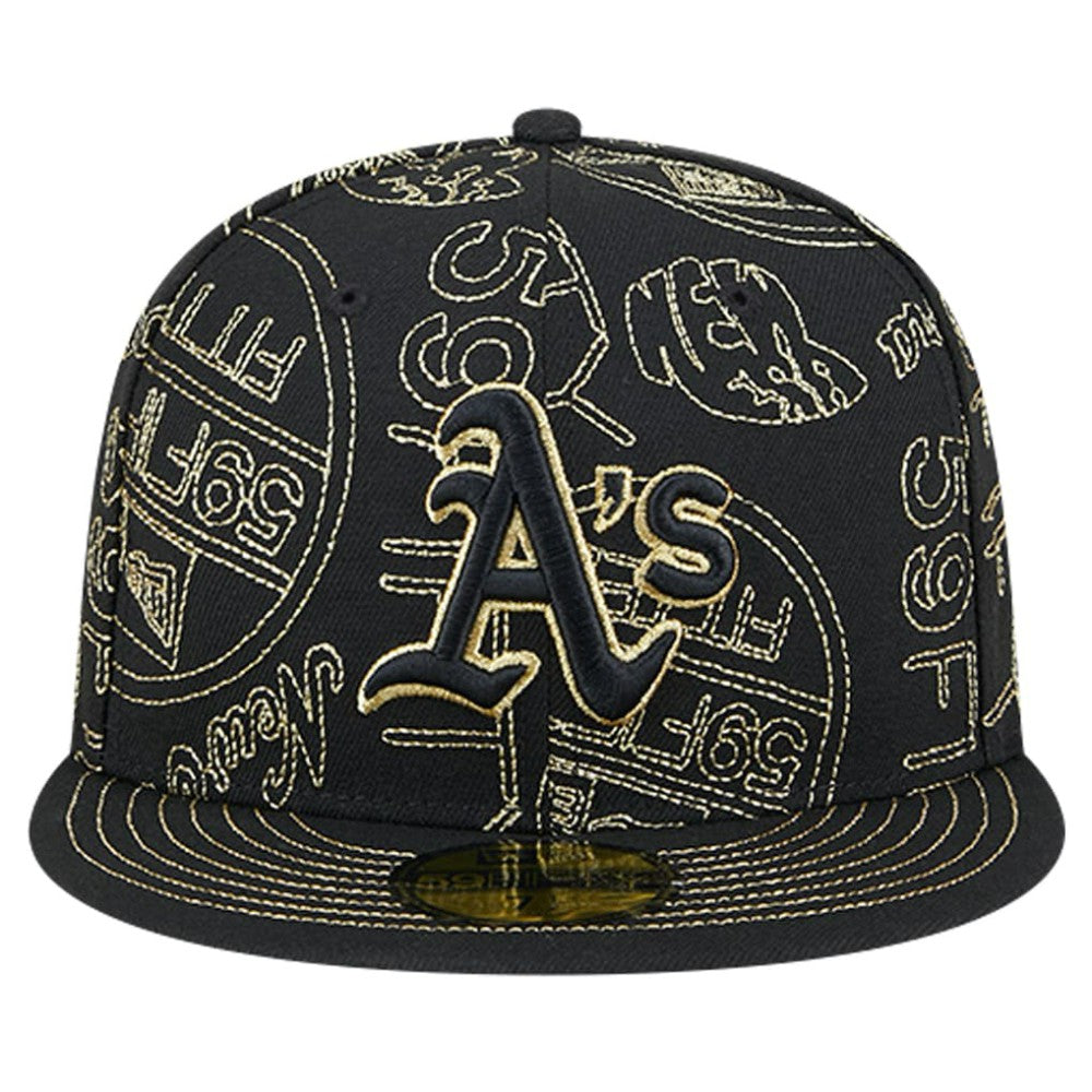 Athletics New Era 59FIFTY Day Allover Fitted Hat - MLB Hats
