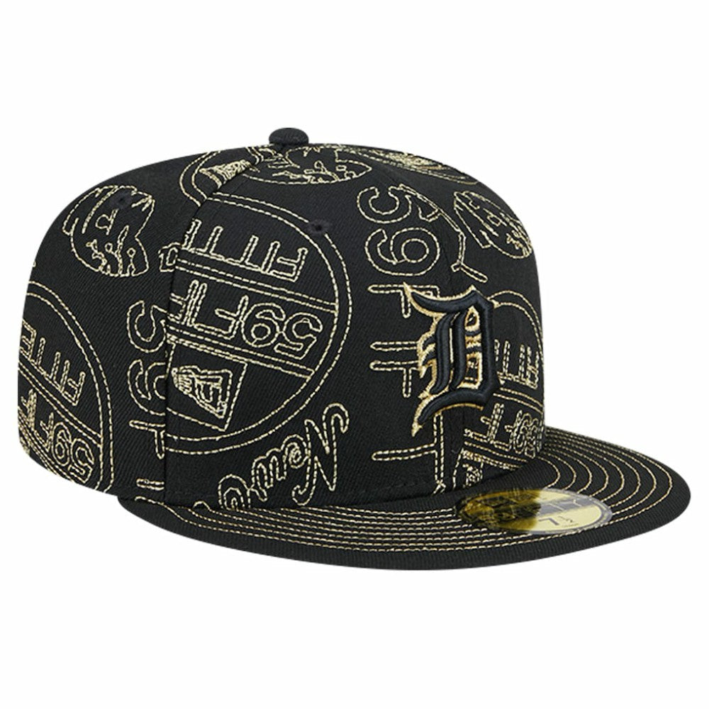 Detroit Tigers New Era 59FIFTY Day Allover Fitted Hat - MLB Hats