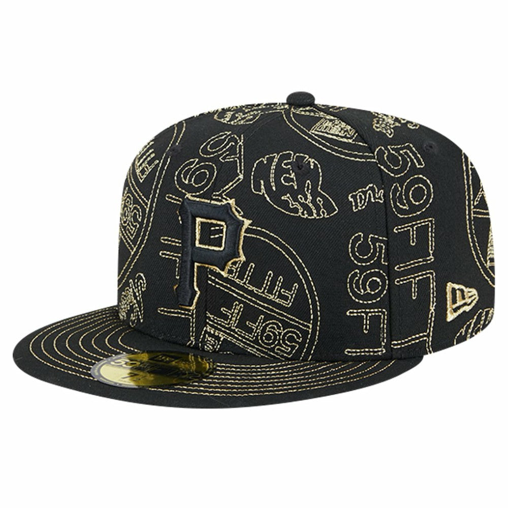 Pittsburgh Pirates New Era 59FIFTY Day Allover Fitted Hat - MLB Hats