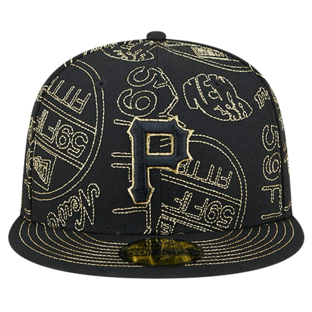 Pittsburgh Pirates New Era 59FIFTY Day Allover Fitted Hat - MLB Hats