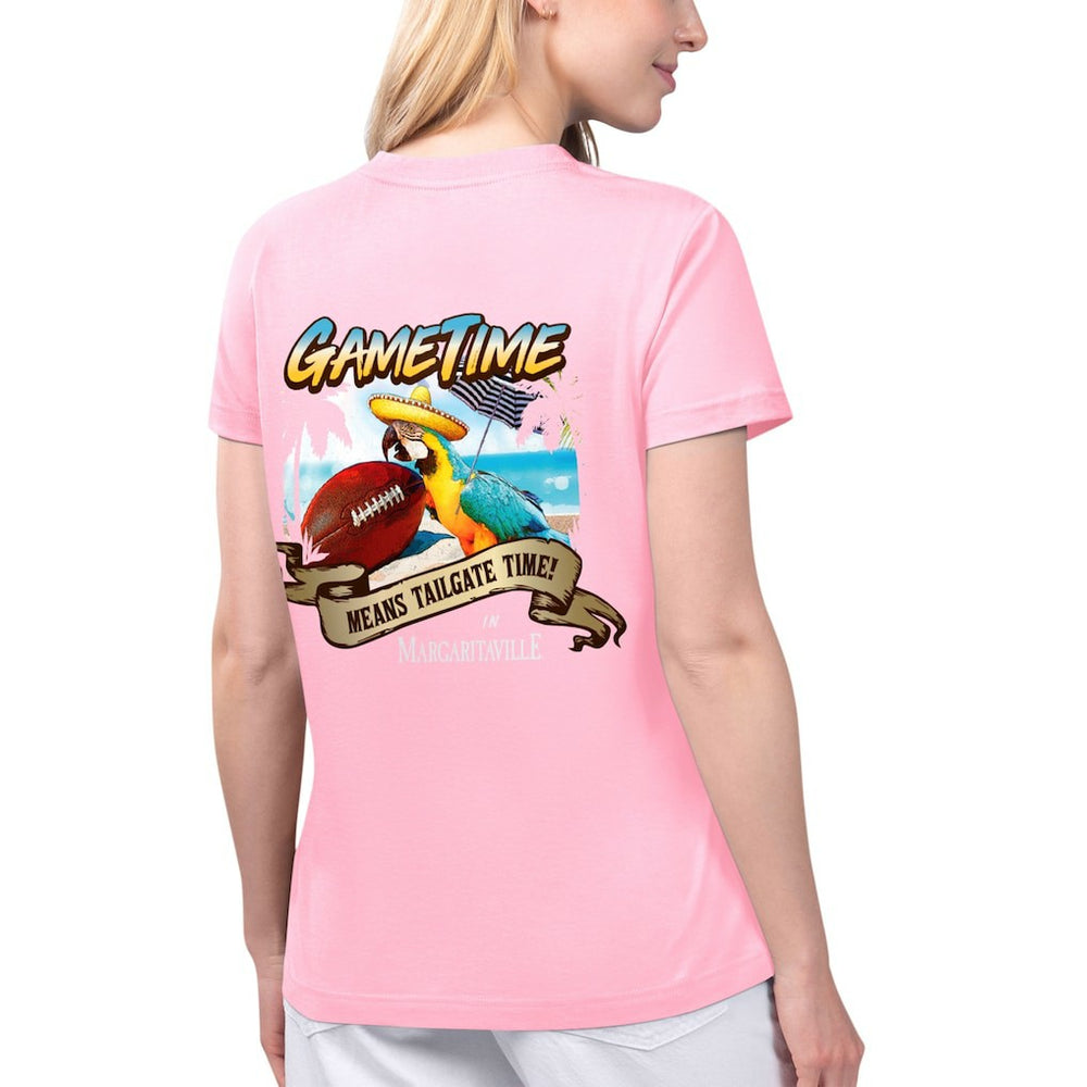 Arizona Cardinals Margaritaville Women's Game Time V-Neck T-Shirt | NFL New