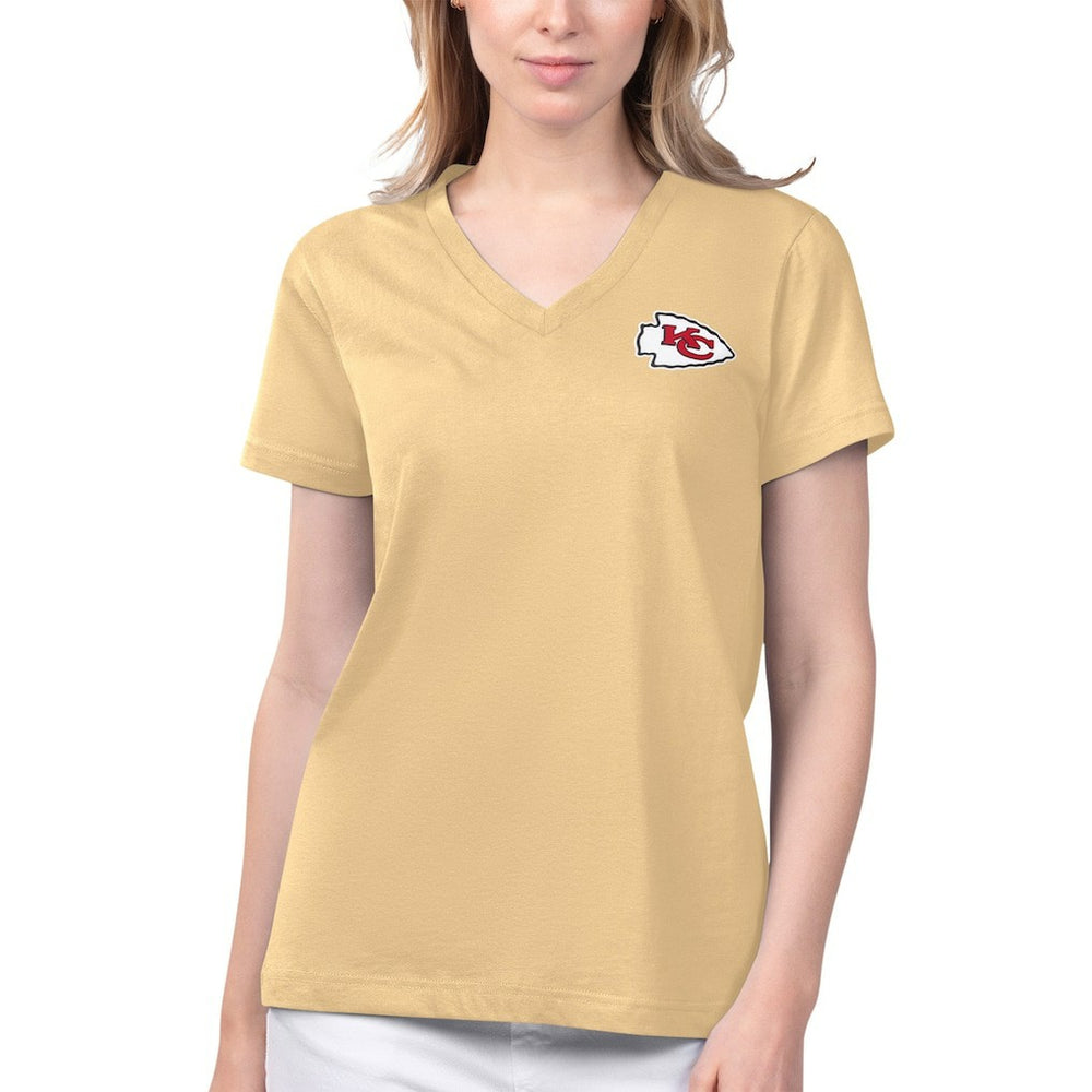 Kansas City Chiefs Margaritaville Women's Game Time V-Neck T-Shirt | NFL US