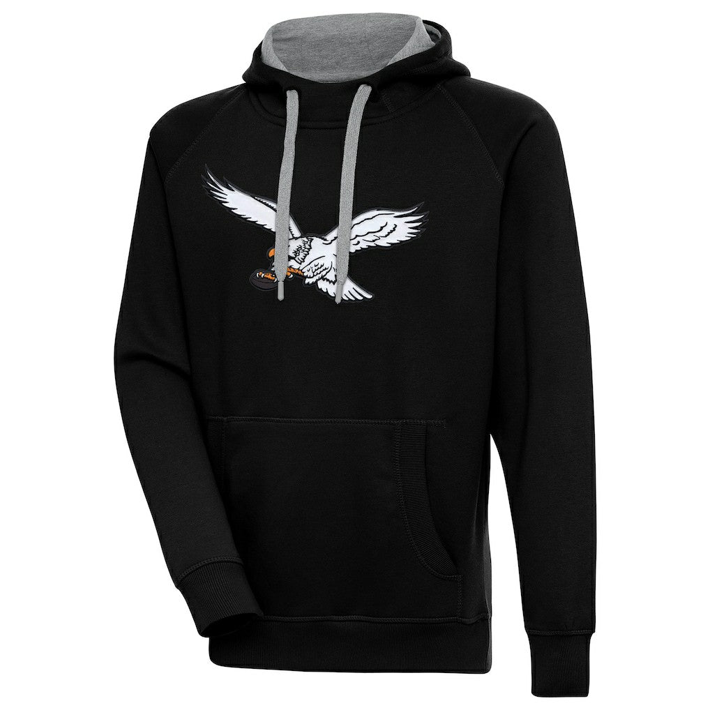 Philadelphia Eagles Antigua Throwback Logo Victory Pullover Hoodie | NFL Hot