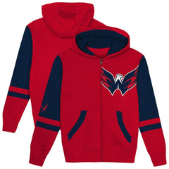 Washington Capitals Preschool Face Off Full-Zip Hoodie -  NHL Hoodies