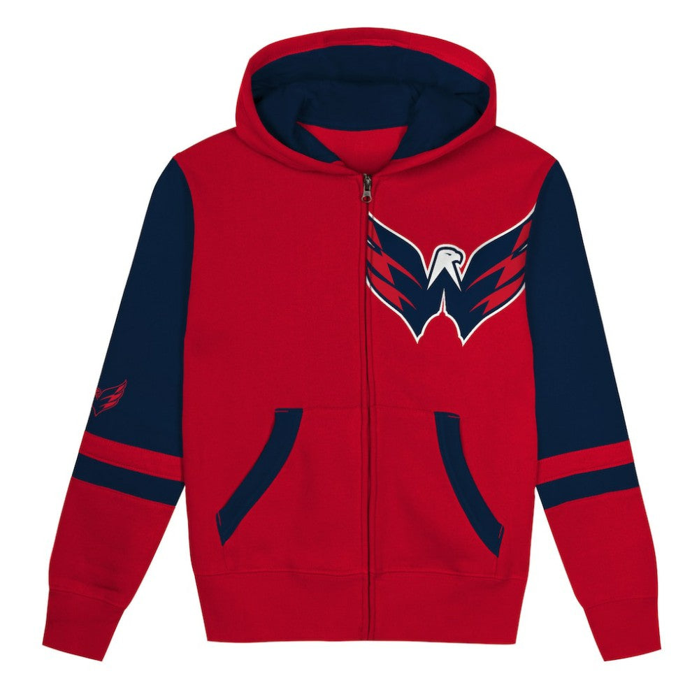 Washington Capitals Preschool Face Off Full-Zip Hoodie -  NHL Hoodies