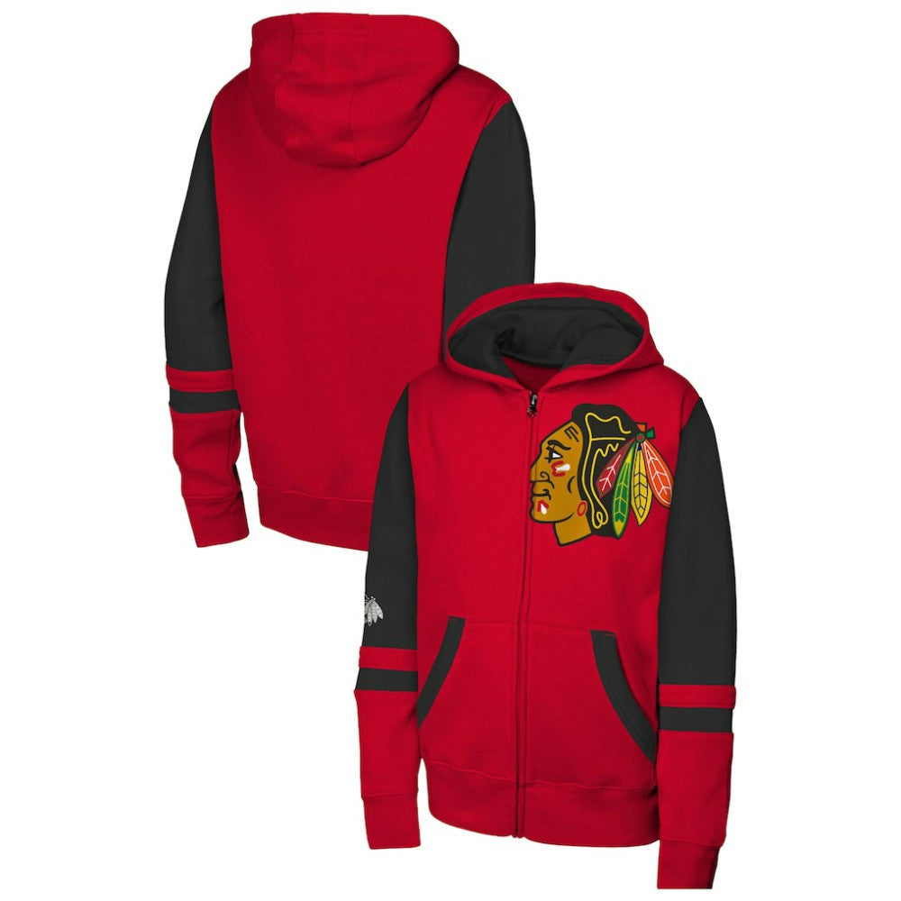 Chicago Blackhawks Youth Face Off Full-Zip Hoodie -  NHL Hoodies