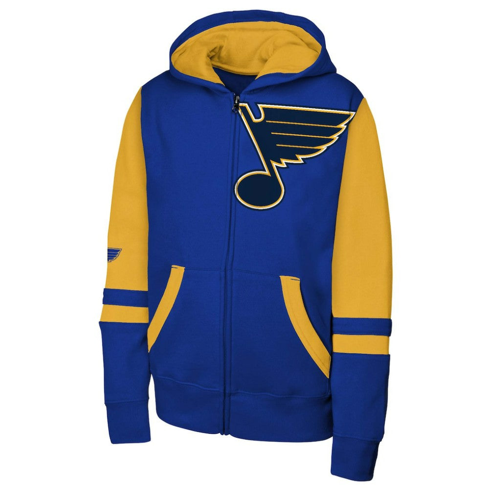 St. Louis Blues Youth Face Off Full-Zip Hoodie -  NHL Hoodies