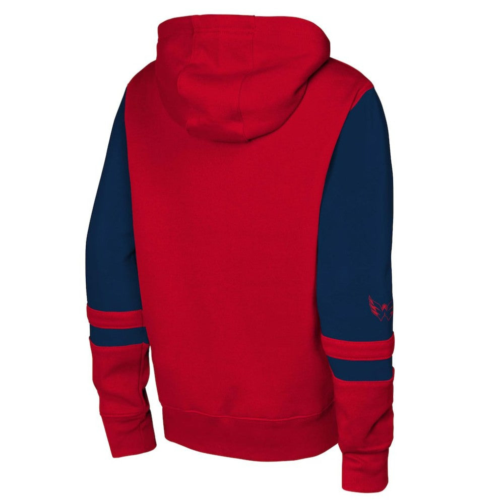 Washington Capitals Youth Face Off Full-Zip Hoodie -  NHL Hoodies