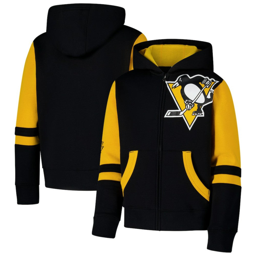 Pittsburgh Penguins Youth Face Off Full-Zip Hoodie -  NHL Hoodies