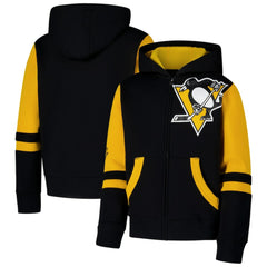 Pittsburgh Penguins Youth Face Off Full-Zip Hoodie -  NHL Hoodies