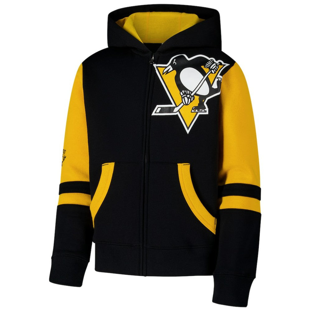 Pittsburgh Penguins Youth Face Off Full-Zip Hoodie -  NHL Hoodies