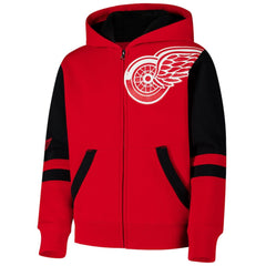Detroit Red Wings Youth Face Off Full-Zip Hoodie -  NHL Hoodies