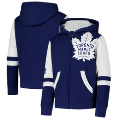 Toronto Maple Leafs Youth Face Off Full-Zip Hoodie -  NHL Hoodies