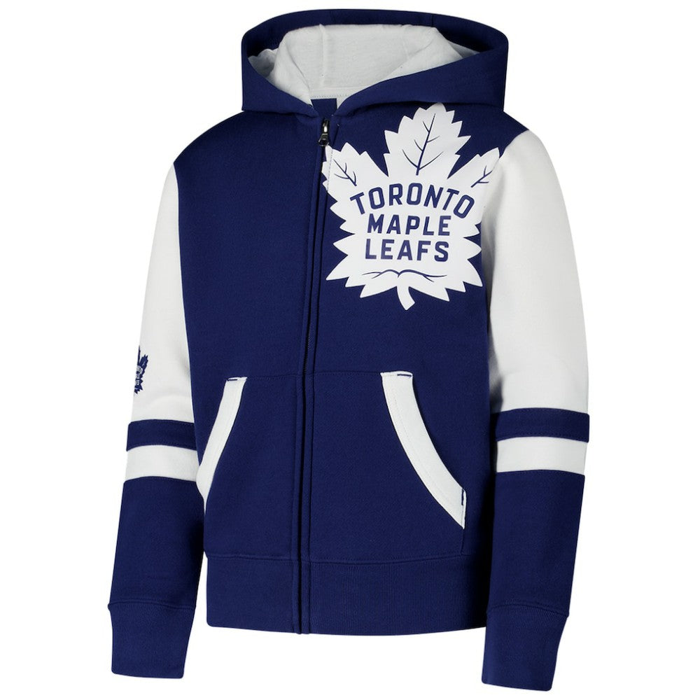 Toronto Maple Leafs Youth Face Off Full-Zip Hoodie -  NHL Hoodies