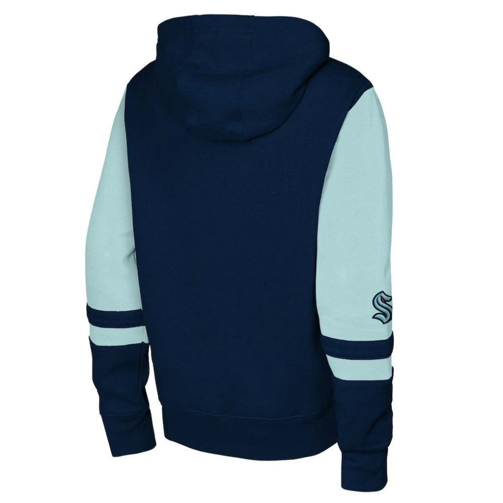 Seattle Kraken Youth Face Off Full-Zip Hoodie -  NHL Hoodies