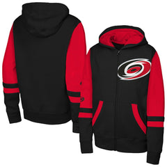 Carolina Hurricanes Youth Face Off Full-Zip Hoodie -  NHL Hoodies